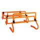 image 1 of Football Flick Multi Level Mini Speed and Agility Hurdles – Pack of 3 Orange Height Adjustable Multi Sports Hurdles