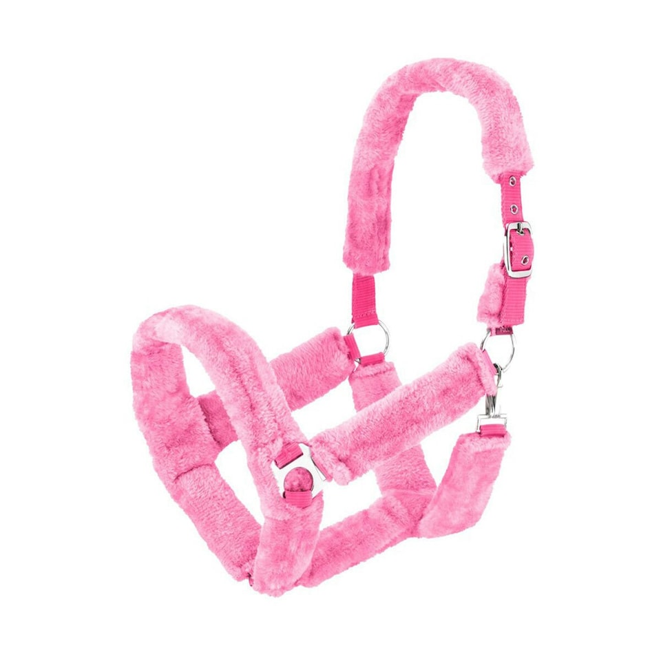 Hy Fab Fleece Horse Headcollar - Pink - Full