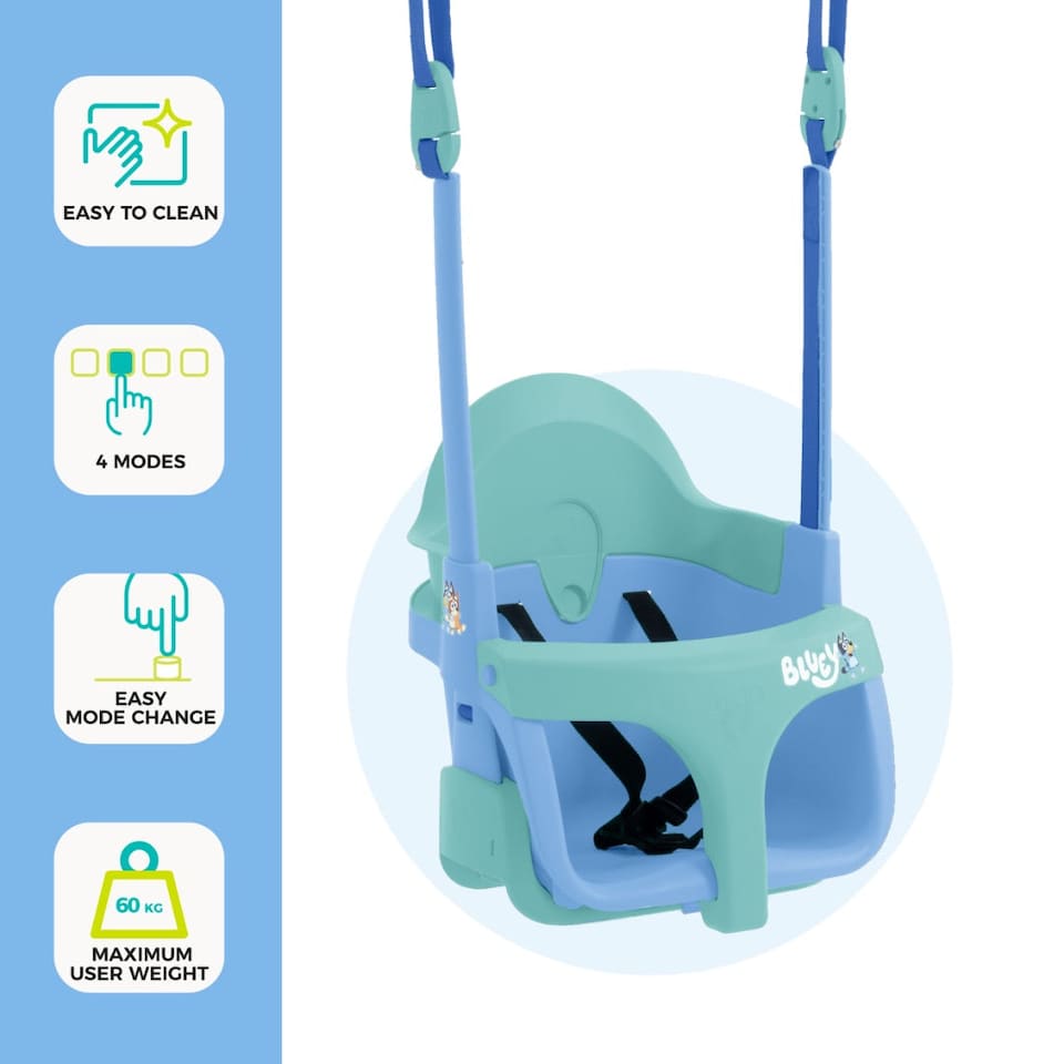 image 1 of TP Bluey Quadpod 4 in 1 Baby Swing Seat