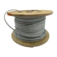 Galvanised Steel Wire Rope Cable 7MM 7x19 (100M Reel 7 x 19 Rigging Marine)