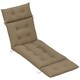 image 1 of Outsunny Sun Lounger Cushion Only, Garden Lounge Chair Cushion, Light Grey 