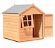 image 5 of Playhut 4 x 4 Feet Single Door with One Opening Window Playhouse | Brown