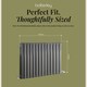 image 5 of Balterley Aspire Horizontal Double Panel Radiator | Grey | Anthracite | 1