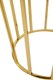 image 4 of Orsina Black Velvet and Gold Finish Frame Stool, Airy Design Contemporary Ottoman with Velvet Seat, Ottoman