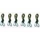 image 1 of 24" Bungee Strap with Aluminium Carabiners Hook Tie Down Fastener Holder 6pc