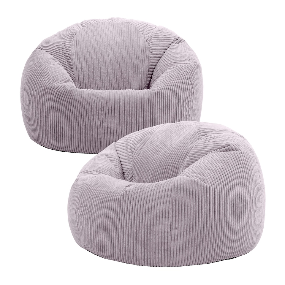 image 1 of icon Kingston Classic Beanbag Corduroy Purple Set of 2 Purple