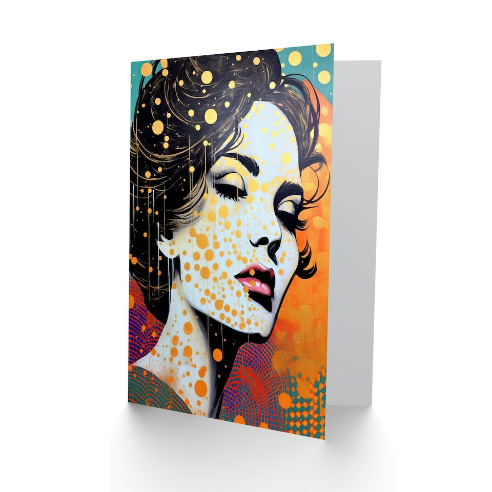 image 1 of Female Retro Glam Glitter Birthday Her Wife Card