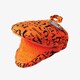 image 2 of Silicone Hot Grab Mini Oven Mitt, Hot Print Orange