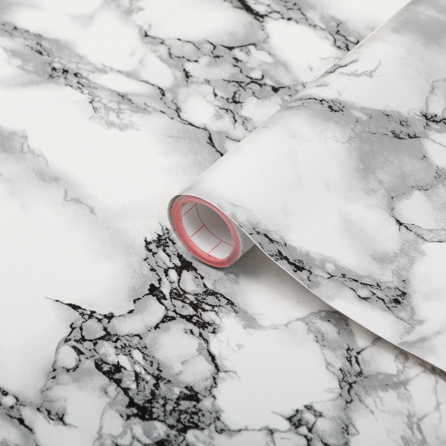 d-c-fix White Black Marble Sticky Back Plastic Furniture Worktop Self Adhesive Wrap 5m x 90cm