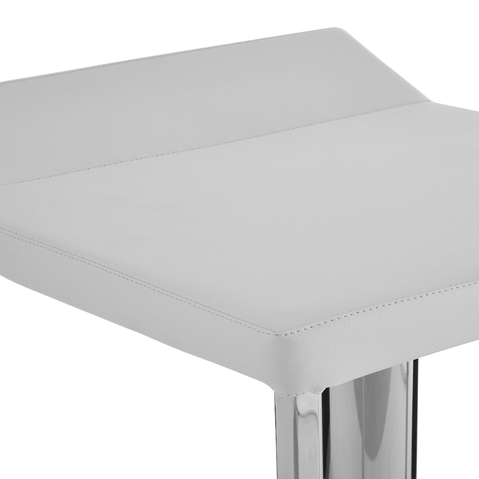 image 1 of Interiors by Premier Lago White Gas Lift Stool