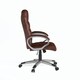 image 5 of Hampton office chair in brown leather Brown | Brown