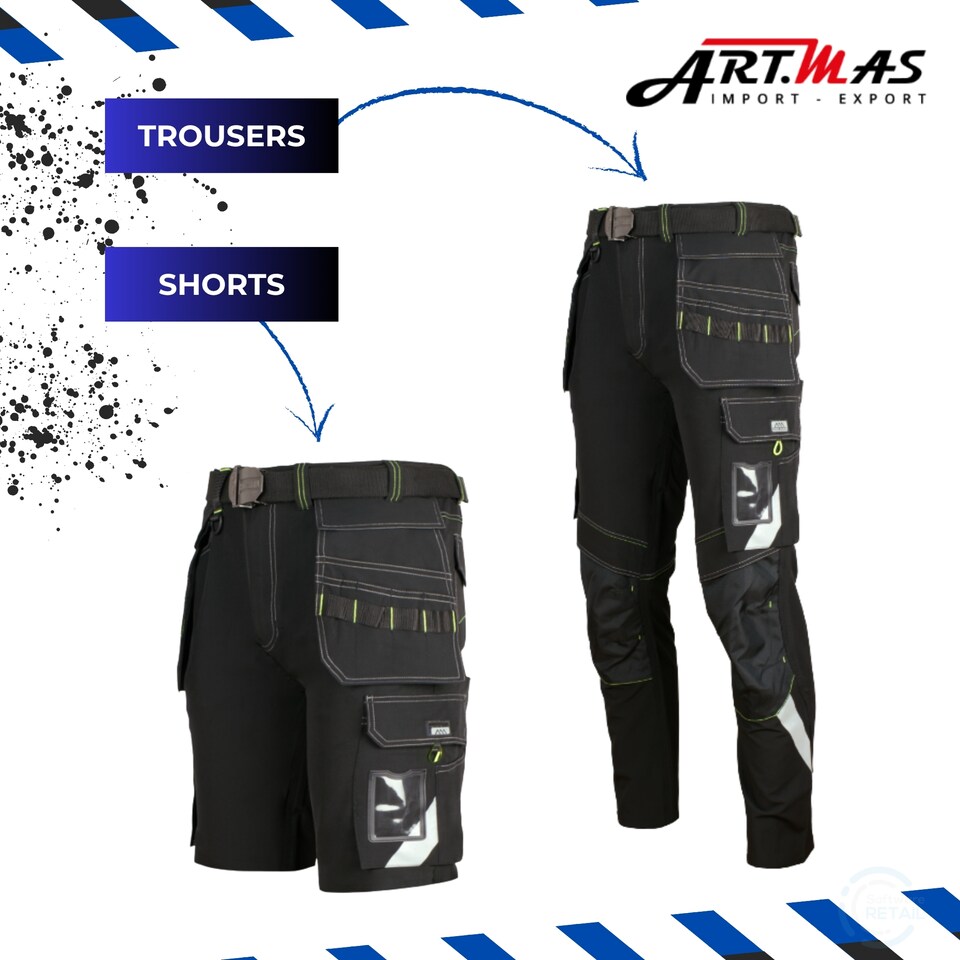 image 1 of Artmas Classic4Dynamic Softshell Work Trousers  4-Way Stretch  10 Pockets (44/46 Inch - 62 EU)