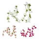 image 1 of Homescapes Set of 3 Cream, Cerise and Pink Artificial Blossom Flower Garlands, 5 Ft
