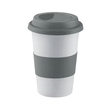 MidOcean Tribeca Ceramic Mug With Lid - Grey - One Size Grey