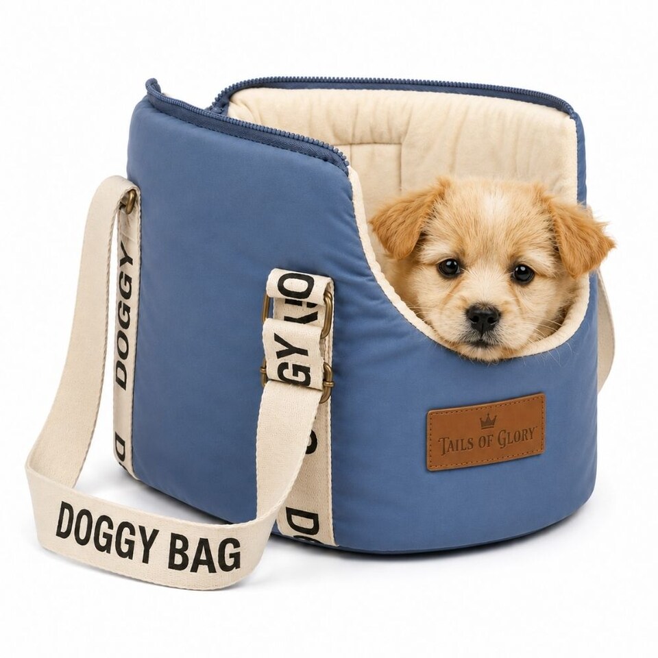 image 1 of Tails of Glory Cocoon Bag Blue Small