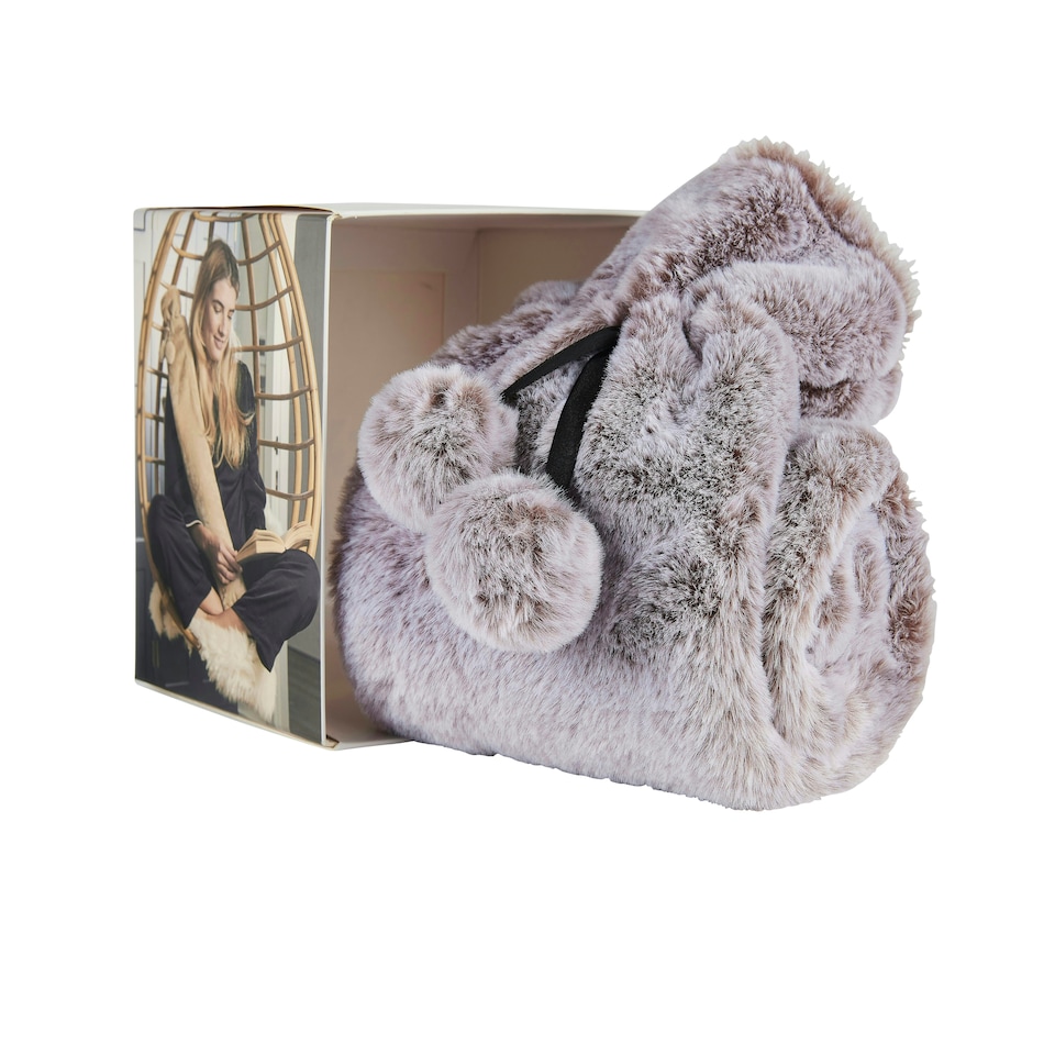 image 1 of Warmies Extra Long Hot Water Bottle Marshmallow Grey