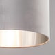image 5 of BHS Large Velvet Easy Fit Light Shade, Grey | Grey | Grey | 1