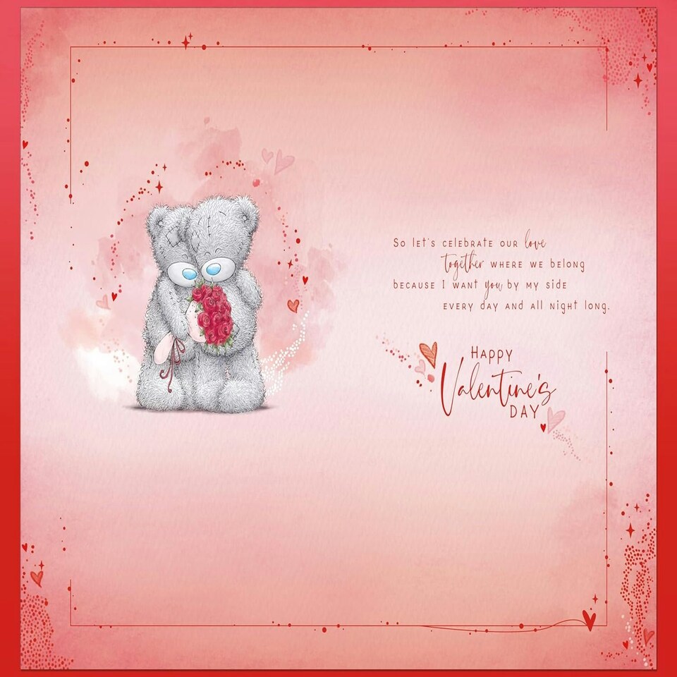 image 1 of Bears By Tree One I Love Valentine's Day Card