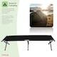 image 8 of Heavy Duty Outdoor Folding Camping Bed Portable with Carry Bag | Black
