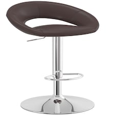 Serene Brown Breakfast Bar Stool Height Adjustable Brown