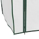 image 7 of Outsunny Portable Mini Greenhouse with Roll-up Door and Wire Shelves, White