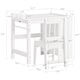image 3 of SoBuy KMB60-W,Toddler Activity Table and Chair Set with Storage for Playroom | White | White