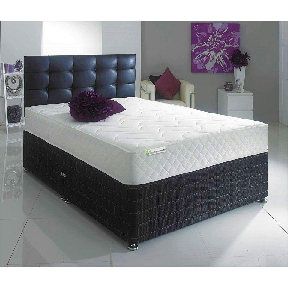 image 1 of Close Flame Hybrid Mattress - Soft Feel, Deep Quilted Plush Sleep Surface White | Double