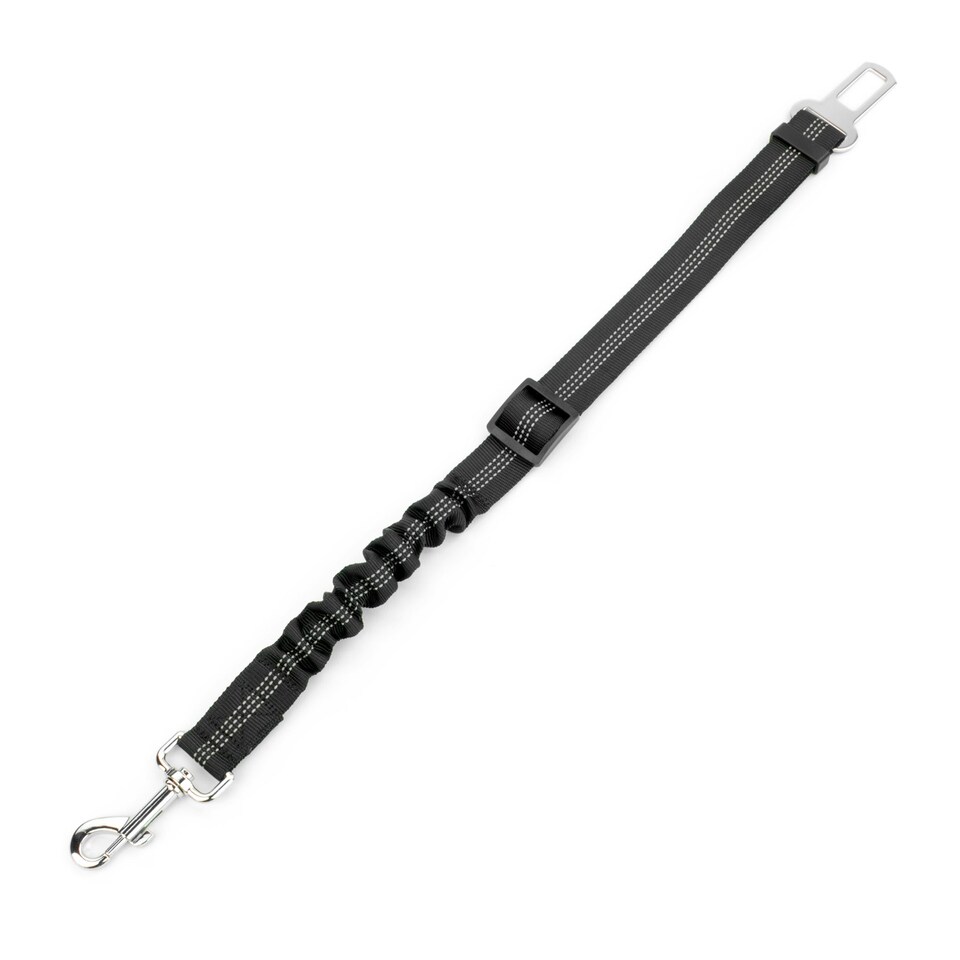 image 1 of KCT Black Car Seatbelt for Dogs Black | L