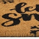 image 3 of Homescapes Coir Doormat Christmas 'Let It Snow', Natural - 40 x 60 cm