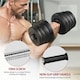 image 3 of Yaheetech 30KG Adjustable Dumbbell Set Black