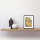 image 2 of Golden Retriever Dog Nature Soft Pastel Colour 9x7" Black Framed Wall Art Print