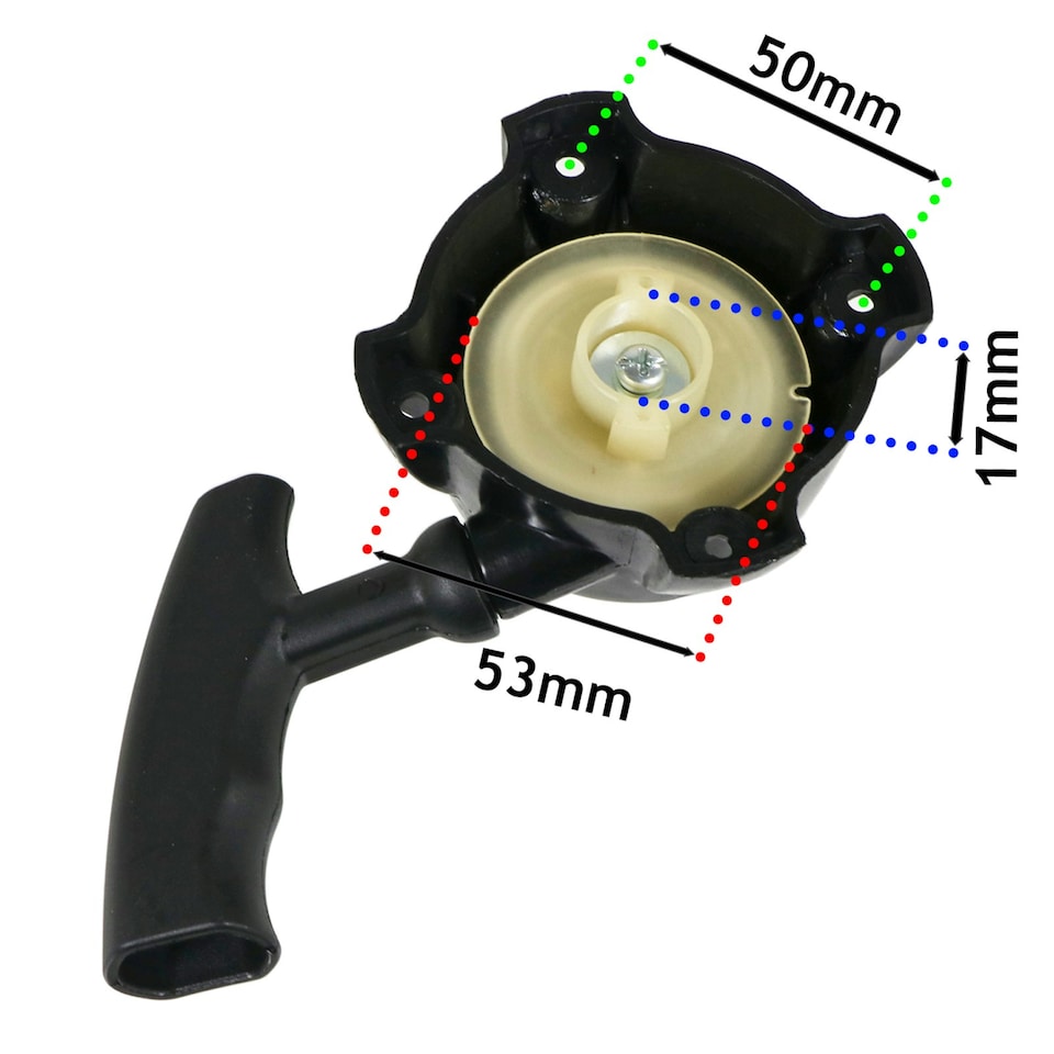 image 1 of SPARES2GO Pull Cord Recoil Starter for Mountfield Hedge Trimmer