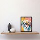 image 2 of Colourful Shih Tzu Portrait Dog Lover Kids Black Framed Wall Art Print A4