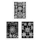 image 1 of Set of 3 Vintage Haeckel Diatom Microalgae Black White Marine Life Wall Art Prints 12x16 Inch