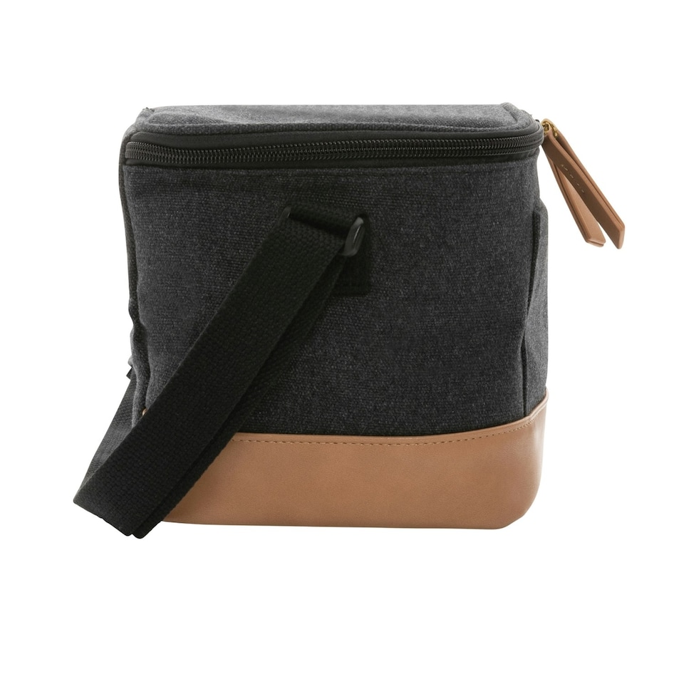 image 1 of XD Collection 6L Recycled Canvas Cooler Bag - Black - One Size Black | One Size