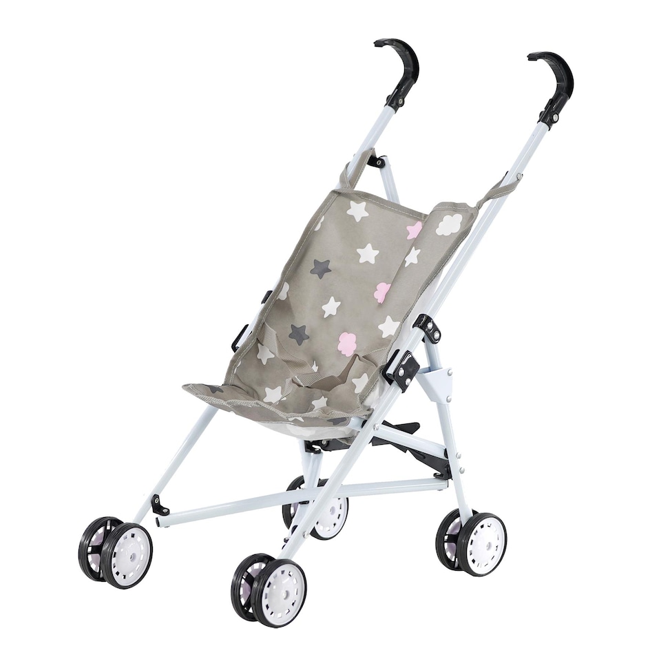 image 1 of BiBi Doll Stars Design Foldable Dolls Buggy Stroller & Toy Pushchair for 20" Dolls