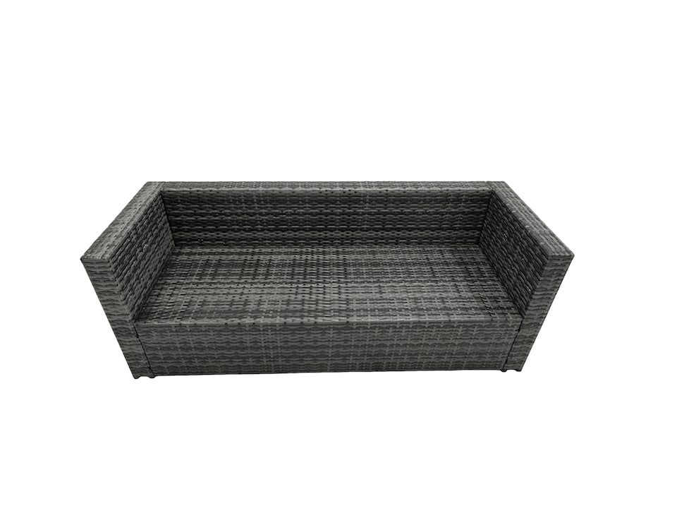 image 1 of Fimous Rattan Garden Furniture Firepit Dining Set 9 Seater Lounge Sofa Table Set with 3 Footstool