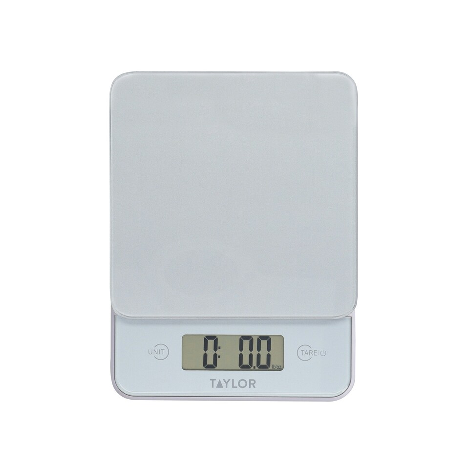 image 1 of Taylor Kitchen Scale Pewter Grey Glass 5kg
