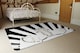 image 3 of Art Deco Skyscraper In Black & White Designer Rug | Multi