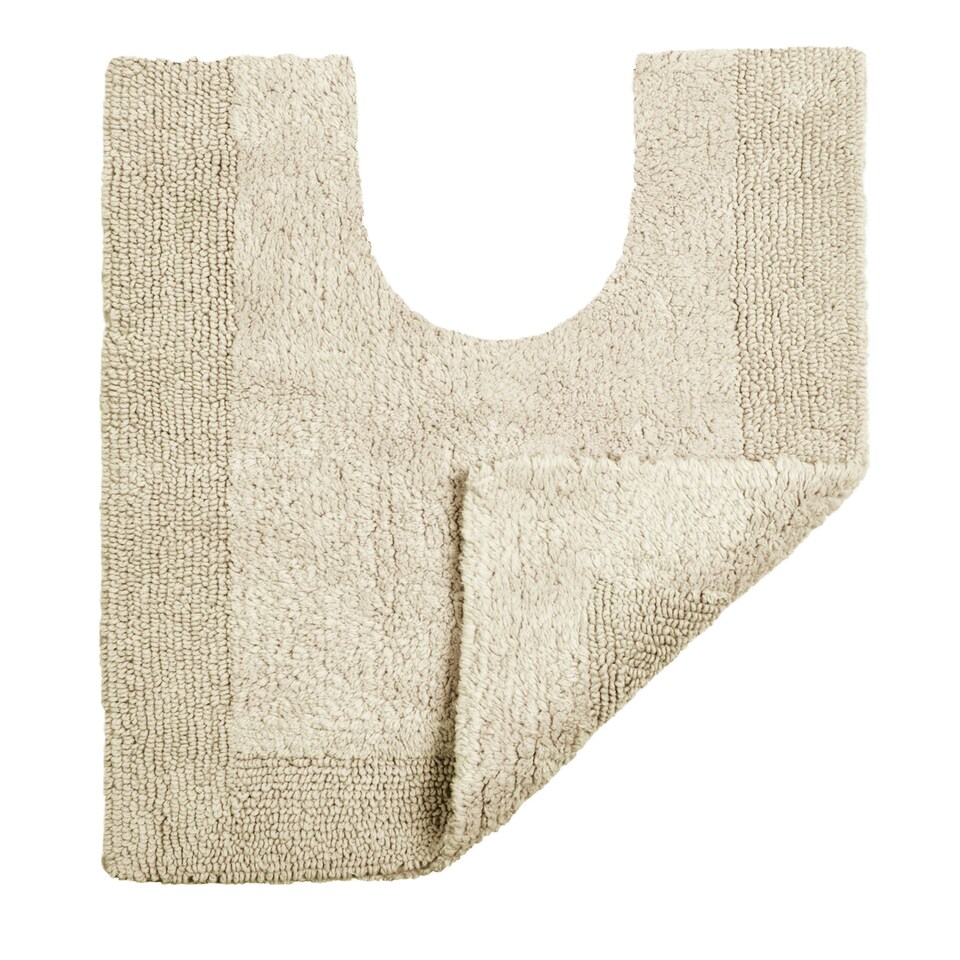 image 1 of Heavyweight Reversible Pedestal Toilet Mat | Grey