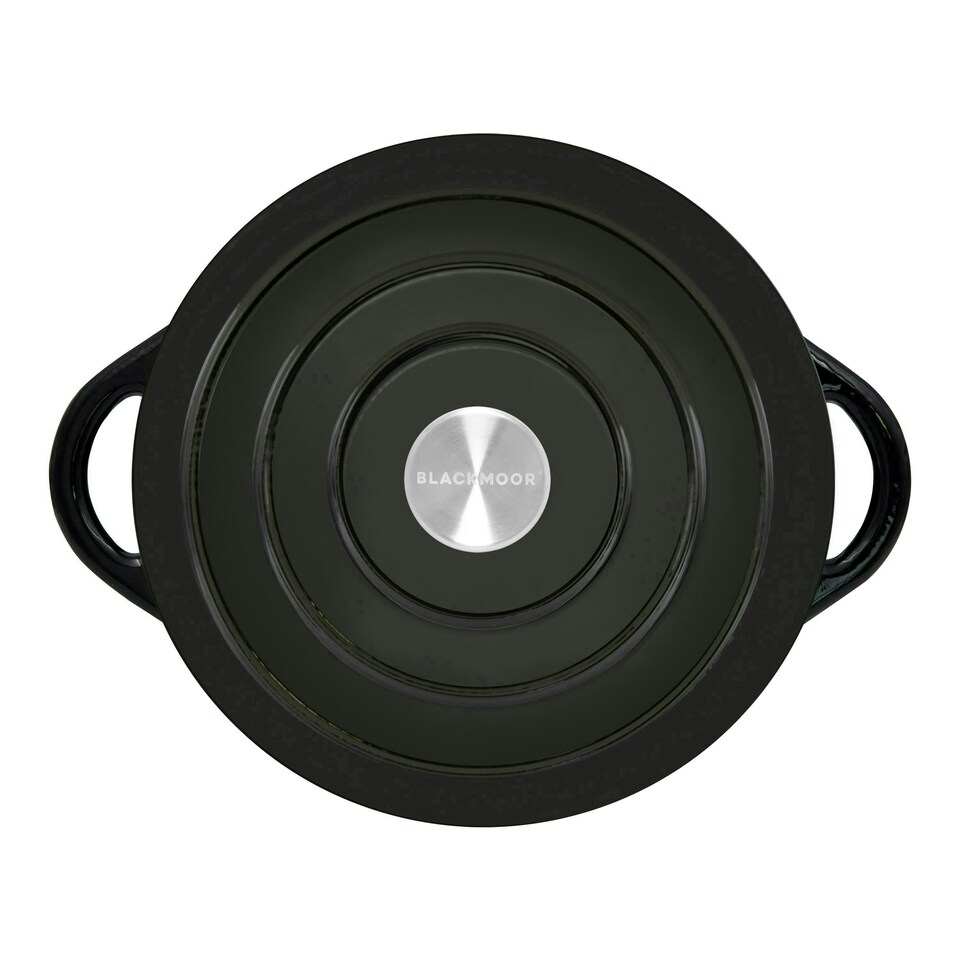 image 1 of Blackmoor 67579 28cm Cast Iron Shallow Casserole Dish With Lid