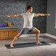 image 2 of TPE Yoga Mat with Strap (6mm Thick) - Jet Black