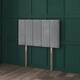image 1 of Soft Pink Teddy 5 Panel Headboard Pink | 2FT6 Small Single 26"inch Headboard