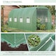 image 5 of Outsunny 4 x 2M Polytunnel Walk-in Garden Greenhouse with Zip Door and Windows