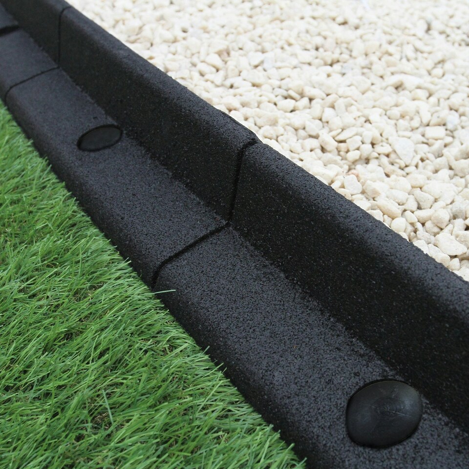 image 1 of Flexible Lawn Edging Black 1.2m x 30