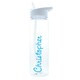 image 1 of Personalised Blue Name Water Bottle Clear | One Size