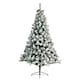 image 4 of 4ft Snowy Imperial Pine White Green Fir Artificial Christmas Tree