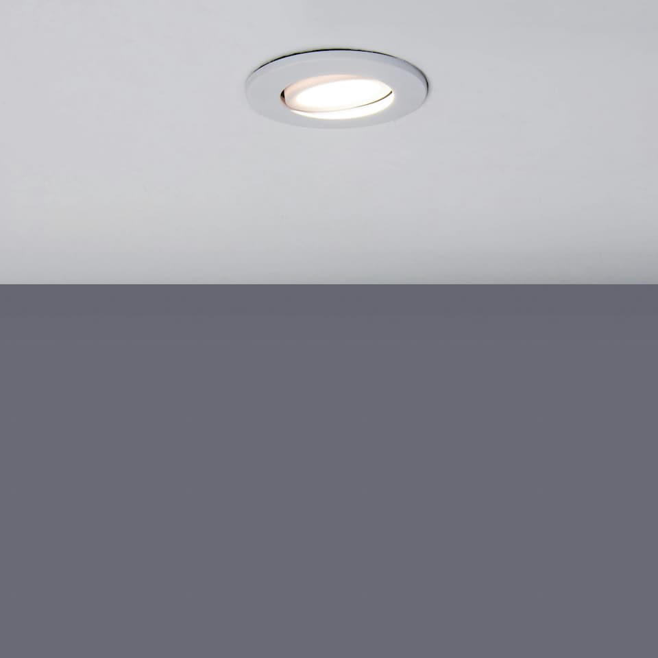 image 1 of BHS Cal LED Fire Rated IP65 Recessed Spotlight | White | Matte White | 1