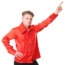 Adults Red Disco Shirt Red | M