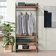 image 8 of Alva Open Wardrobe with 4 Shelves White | White Oak